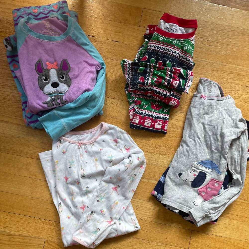 Girls Fall/Winter Cozy Pajama Bundle - Size 6X
